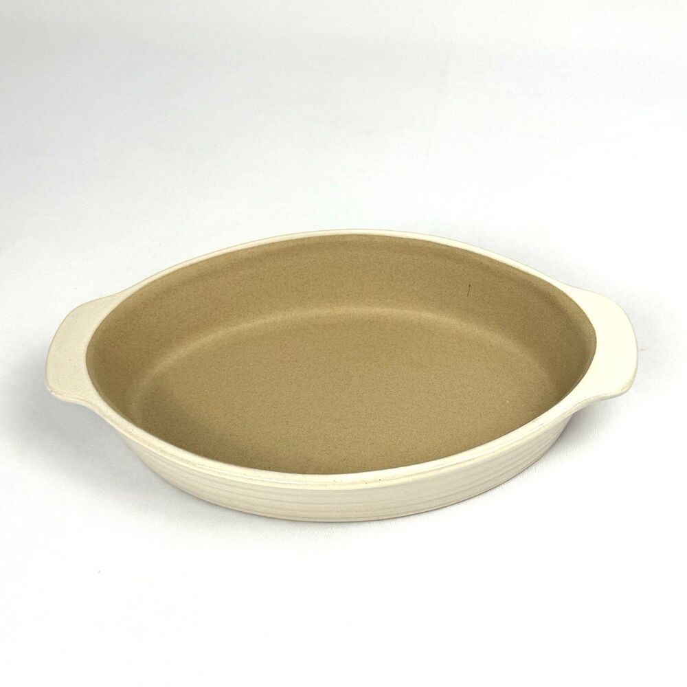 Pampered Chef New Traditions Stoneware Small Oval Baker Casserole Dish 06202